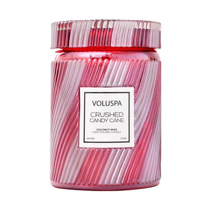 Vela Voluspa Pote de Vidro Grande Crushed Candy Cane 100 Horas