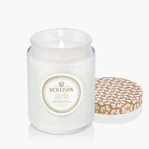 Vela Voluspa Pote de Vidro Grande Maison Italian Bellini 100 Horas