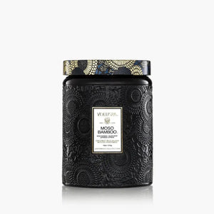 Vela Voluspa Pote de Vidro Grande Moso Bamboo 100 Horas