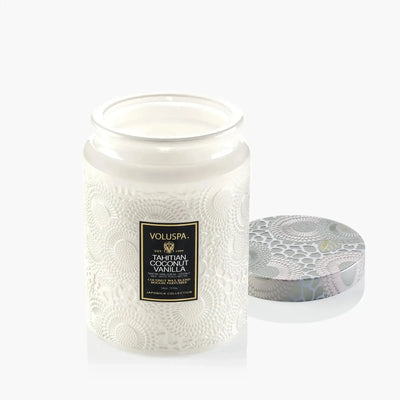 Vela Voluspa Pote de Vidro Grande Tahitian Coconut Vanilla 100 Horas