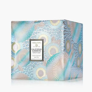 Vela Voluspa Vaso Pedestal 3 Pavios California Summers 80 Horas