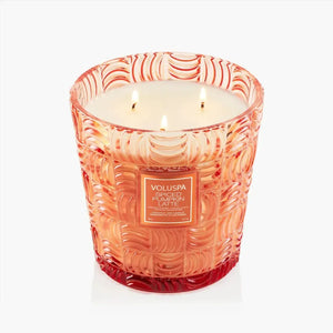 Vela Voluspa Vaso Pedestal 3 Pavios Spiced Pumpkin Latte 80 Horas