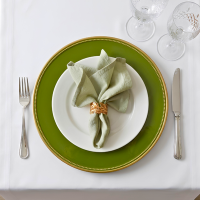 Sousplat Liso Verde 33cm Wolff