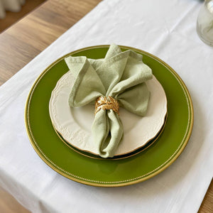 Sousplat Liso Verde 33cm Wolff