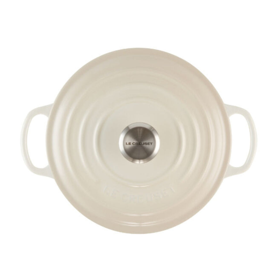 Panela Le Creuset Redonda Signature Meringue 8,4L 30cm