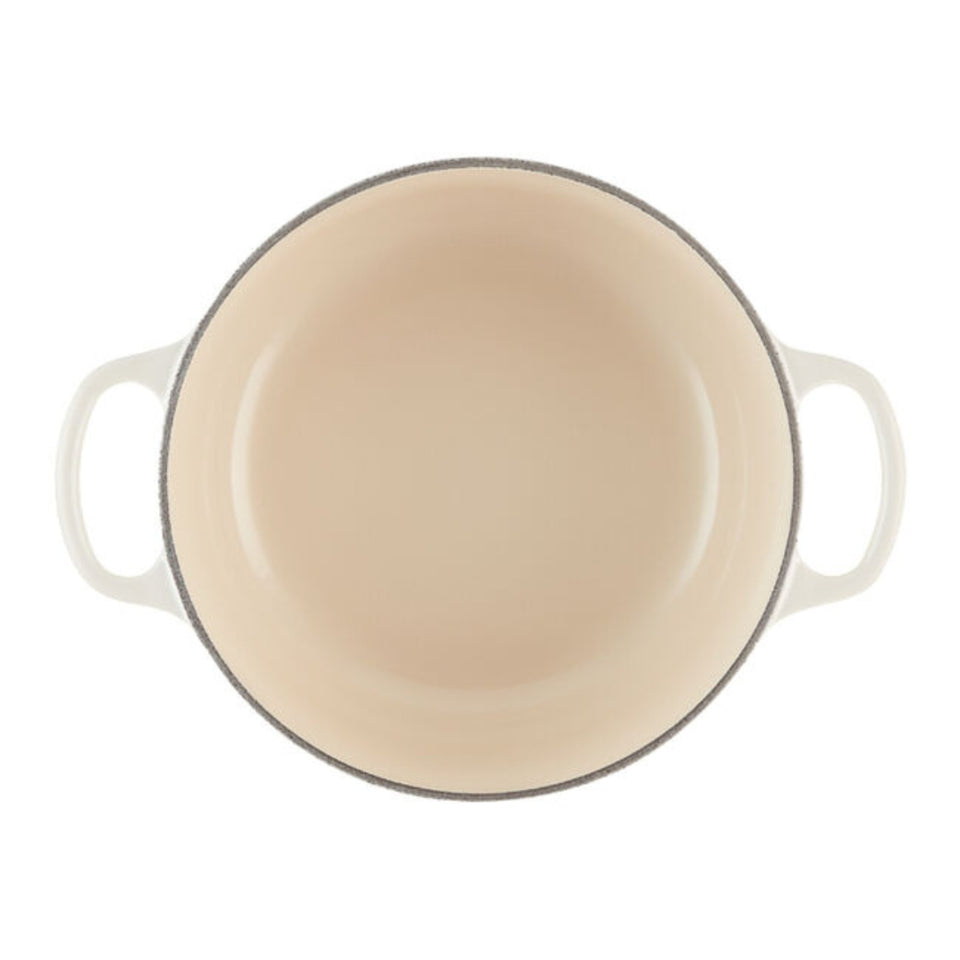 Panela Le Creuset Redonda Signature Meringue 8,4L 30cm