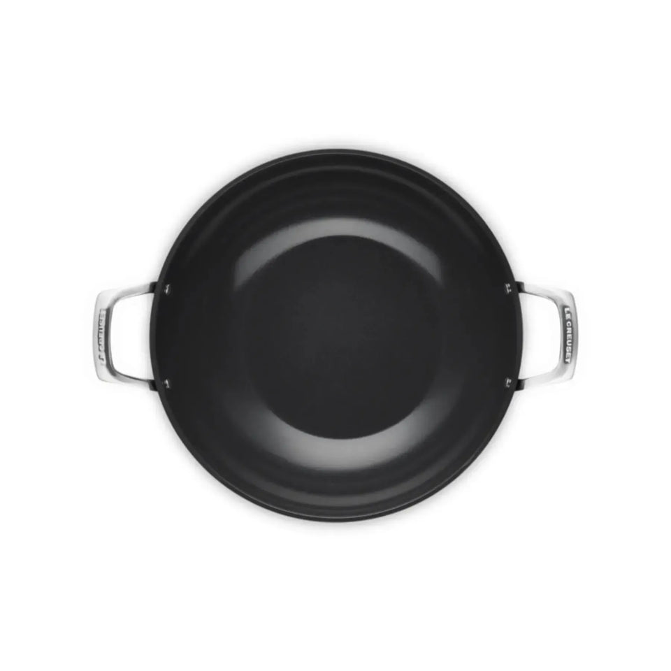 Wok com Alça Antiaderente 32cm ENSC Le Creuset