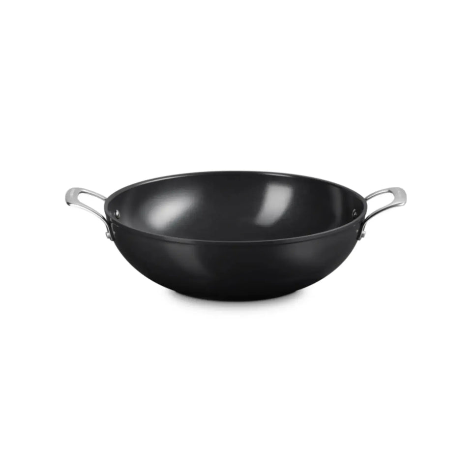 Wok com Alça Antiaderente 32cm ENSC Le Creuset