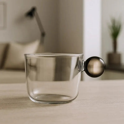 Xícara de Café Vidro com Alça Clear Linha Sintonia 120ml