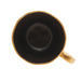 Xícara de Café com Pires Porcelana Dubai Preto/Dourado 90ml