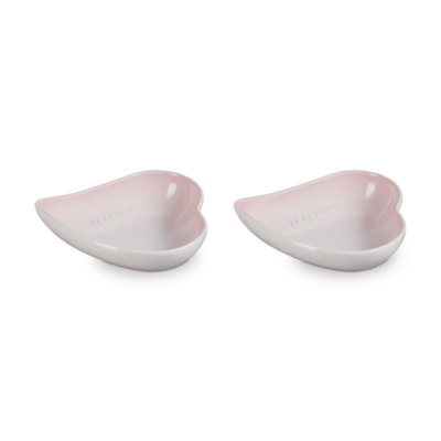 Kit 2 Pratos Coração Sphere Petal Shell Pink 16cm Le Creuset