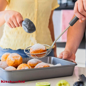 Escumadeira em Aço Inox Fritura Cozinha Cinza KitchenAid