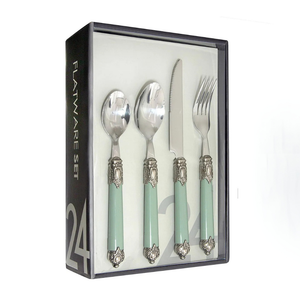 Faqueiro 24 Peças Aço Inox Premium Jaipur Jade