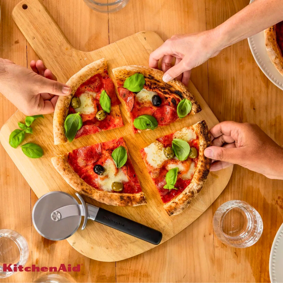 Cortador de Pizza Profissional Lamina Inox Preto KitchenAid