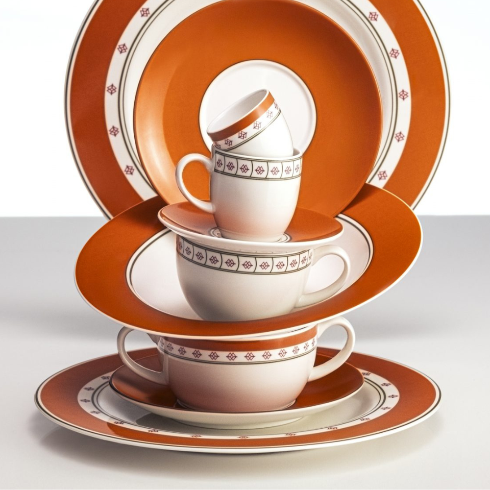 Conjunto com 6 Xícaras de Café Porcelana Colline 100ml Strauss