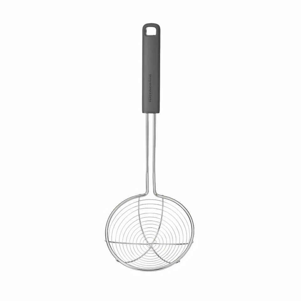 Escumadeira em Aço Inox Fritura Cozinha Cinza KitchenAid