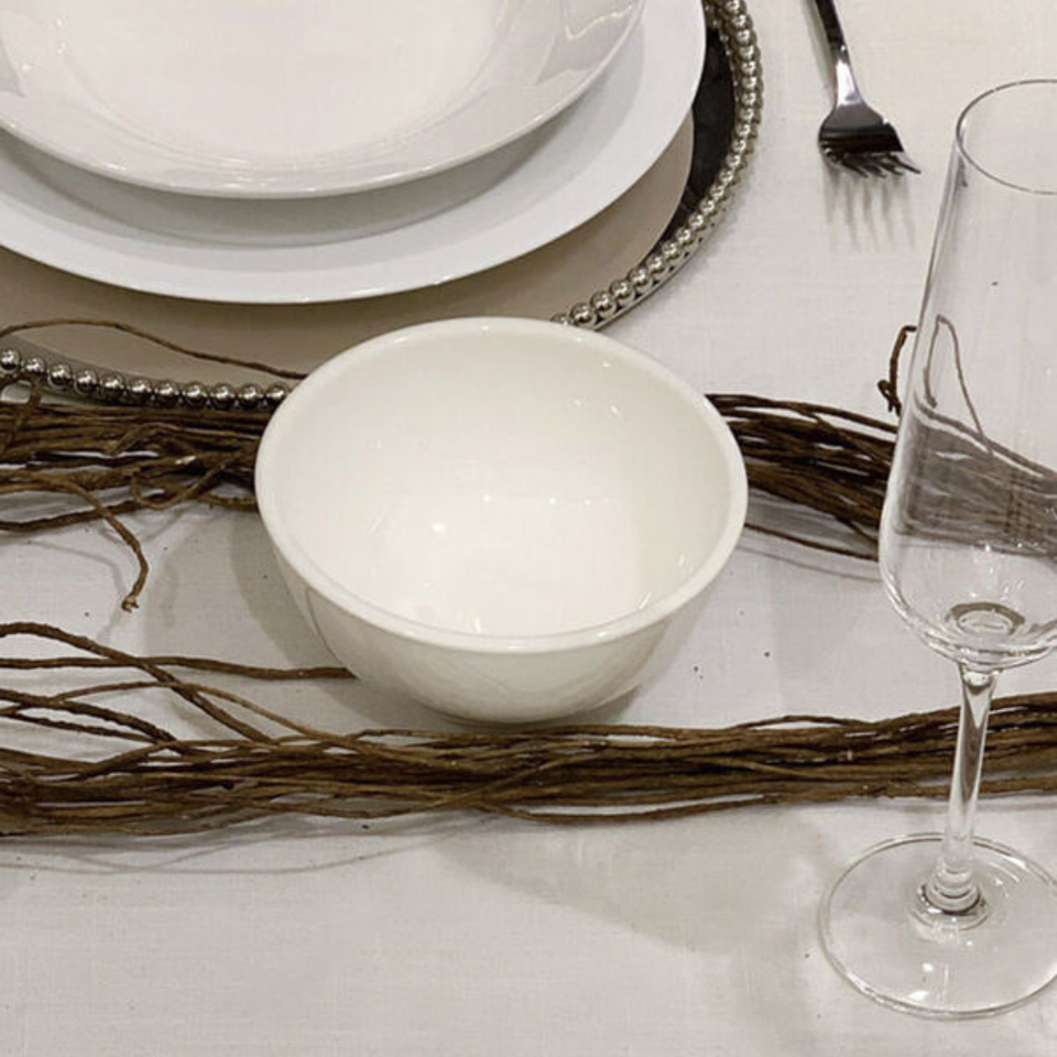Bowl Tigela Porcelana Clean Branca 540ml Lyor