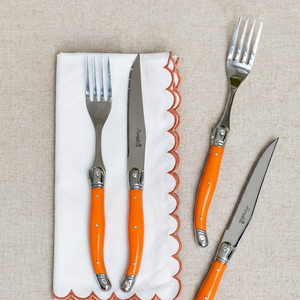 Faqueiro Laguiole La Maison Luxo Laranja 30 Peças