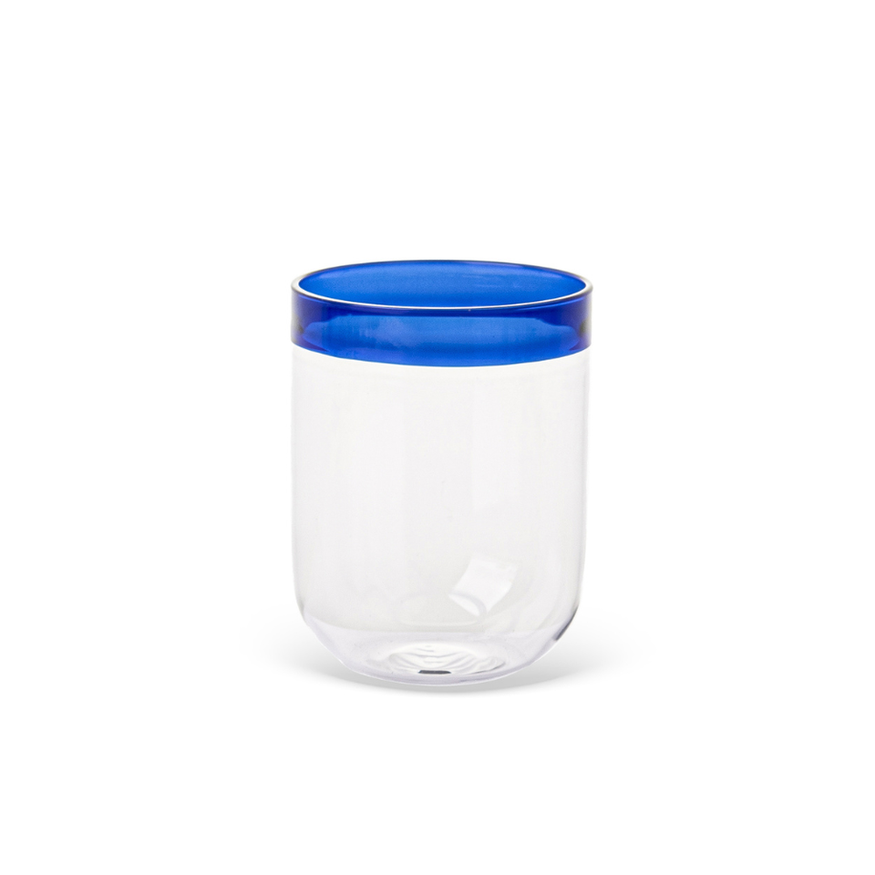 Jogo de 6 Copos Orilla Vidro Azul 480ml