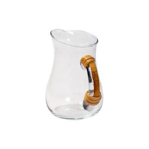 Jarra Baronesa de Vidro com Detalhe de Bambu na Alça 500ml