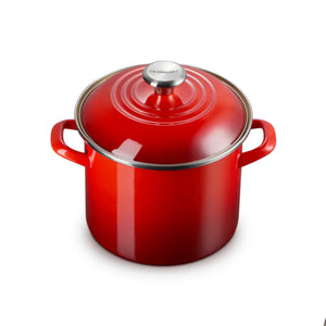 Stockpot Aço Esmaltado Vermelho Pegador Inox 5,7L 20cm Le Creuset