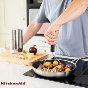Amassador Batata Inox Cozinha Profissional Preto KitchenAid