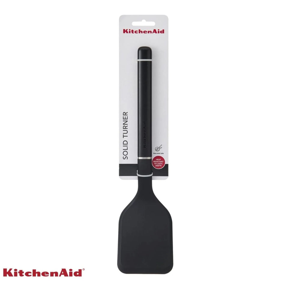 Espátula Turner Solida em Nylon Cozinha Preta KitchenAid