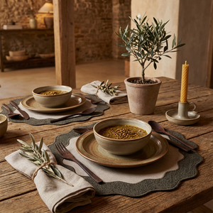 Jogo Americano Rustico Musgo 42cm