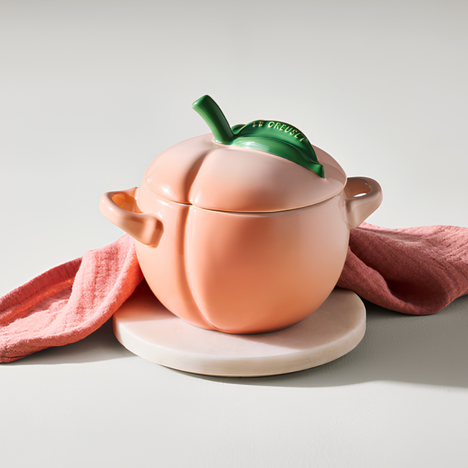 PRÉ-VENDA: Cocotte Cerâmica Pêssego Peche Fruits 580ml Le Creuset