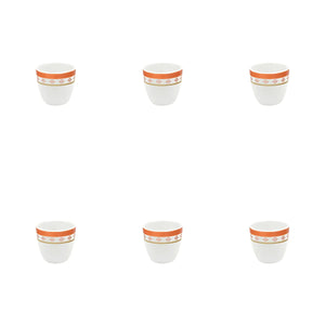Conjunto com 6 Porta Ovos Porcelana Colline 4,5 cm Strauss