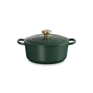 PRÉ-VENDA: Panela Redonda 24cm Signature Foret com Pegador Dourado 4,2L