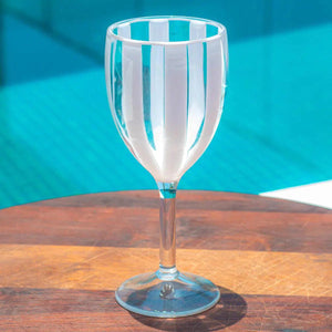 Taça Acrílico Branca Linha Náutica 270ml