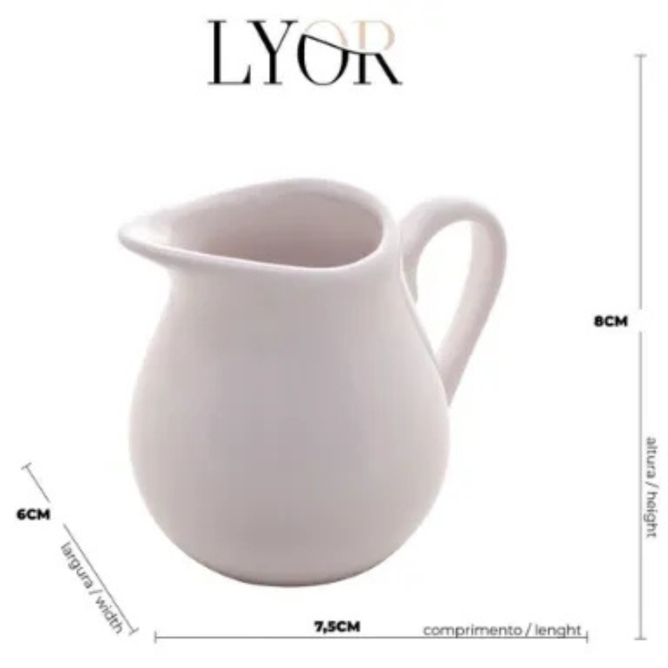 Mini Leiteira Porcelana 90ml Milão Lyor
