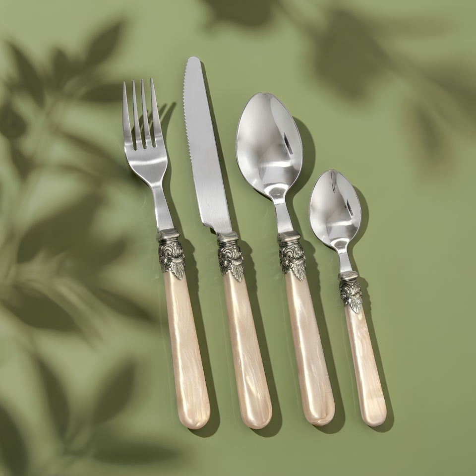 Faqueiro 24 Peças Aço Inox Premium Jaipur Agra