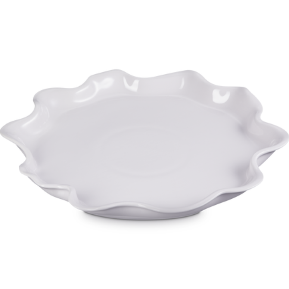 Travessa Redonda Cerâmica Ruffle Shallot 36cm Le Creuset