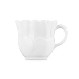 Caneca Cerâmica Anemone Petal Branca 330ml Le Creuset