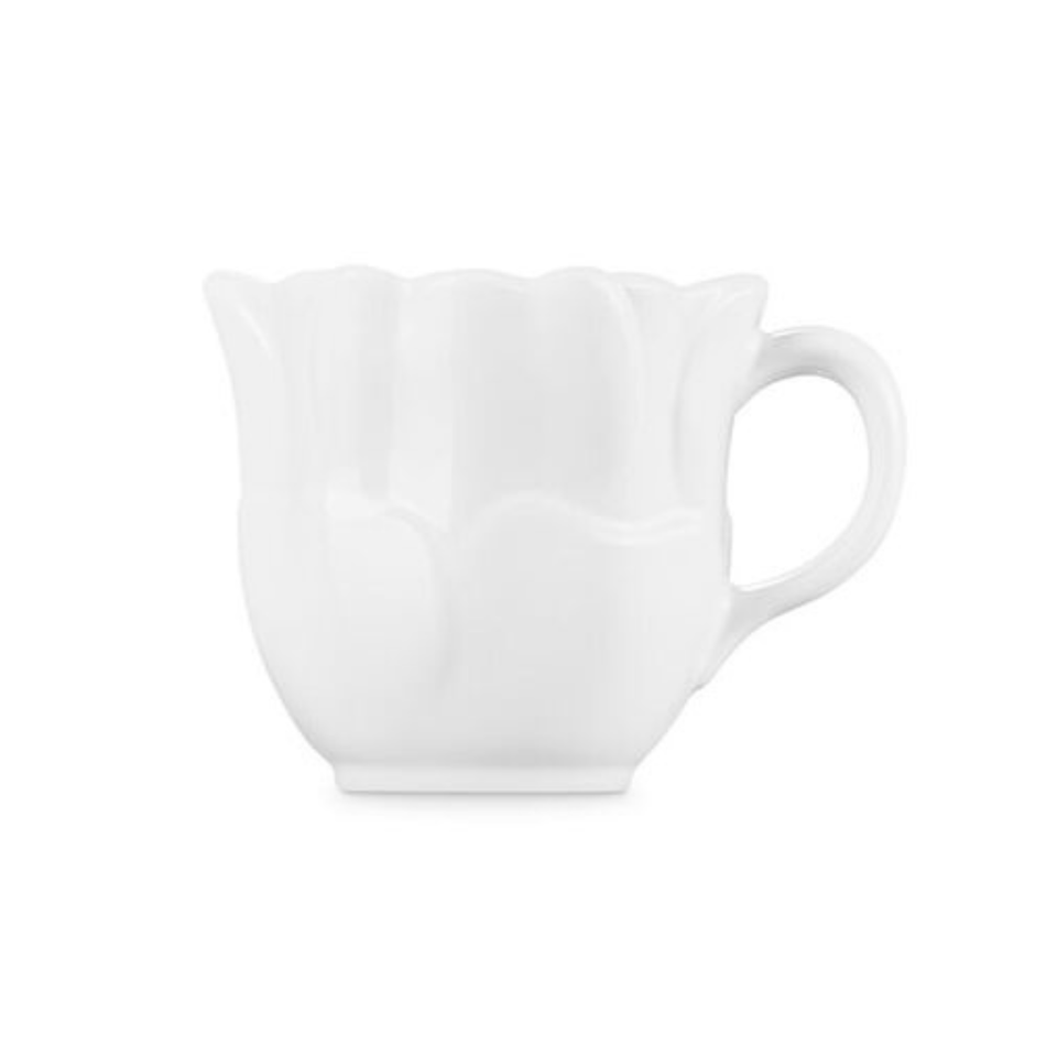 Caneca Cerâmica Anemone Petal Branca 330ml Le Creuset