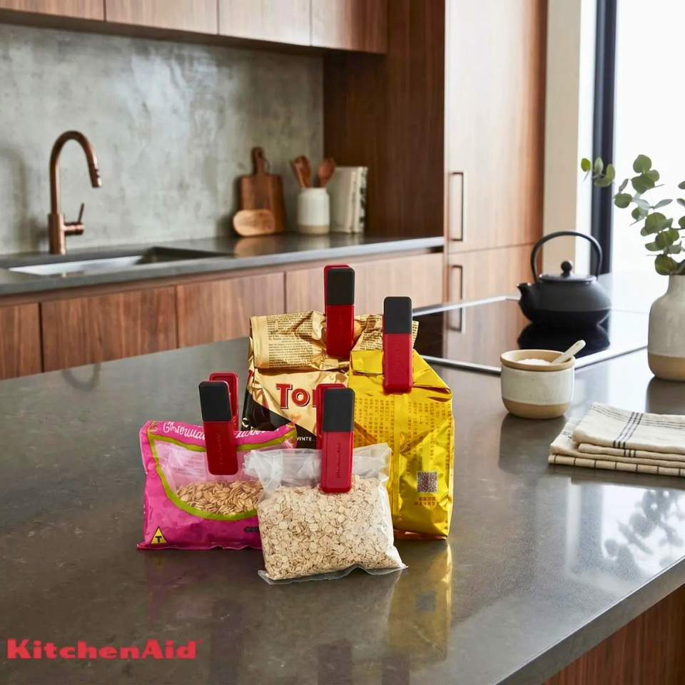 Jogo 4 Prendedores Clip Sela Alimento Veda Lacra KitchenAid