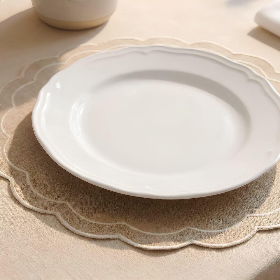 PRÉ-VENDA: Jogo de 6 Pratos de Sobremesa 21cm Porcelana Queen