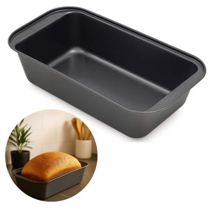 Forma Pão Retangular Antiaderente Aço Carbono Pequena