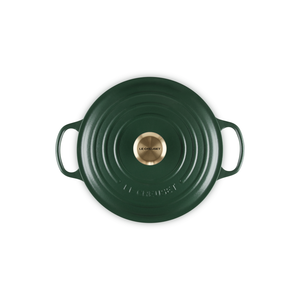 PRÉ-VENDA: Panela Redonda 26cm Signature Foret com Pegador Dourado 5,3L