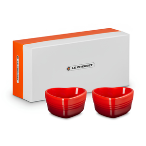 Kit com 2 Ramekin Coração Vermelho