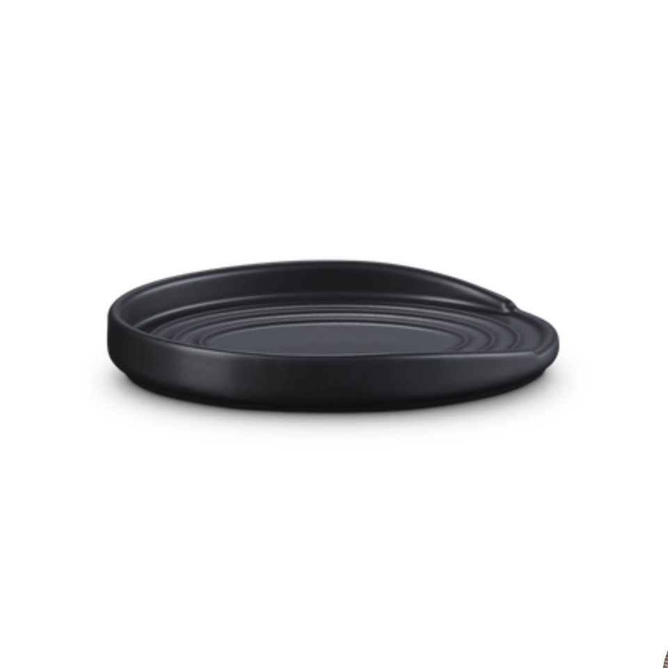 Descanso Oval para Colher Matte Black Le Creuset