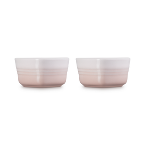 Kit com 2 Ramekin Coração Shell Pink