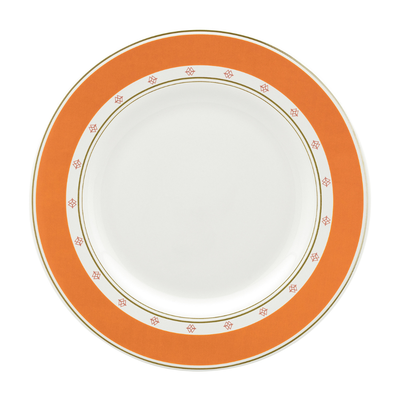 Conjunto com 6 Pratos de Sobremesa Porcelana Colline 21cm Strauss