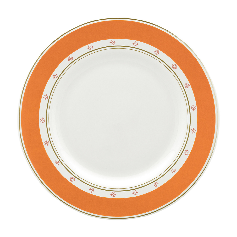 Conjunto com 6 Pratos de Sobremesa Porcelana Colline 21cm Strauss