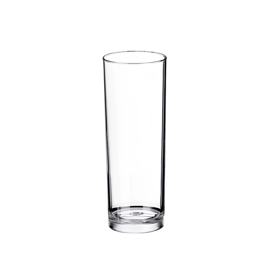 Kit 4 Copos Long Drink Acrílico 370ml Transparente