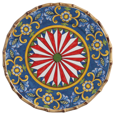 Sousplat Cerâmica Taormina Mandala 33cm Maison Blanche
