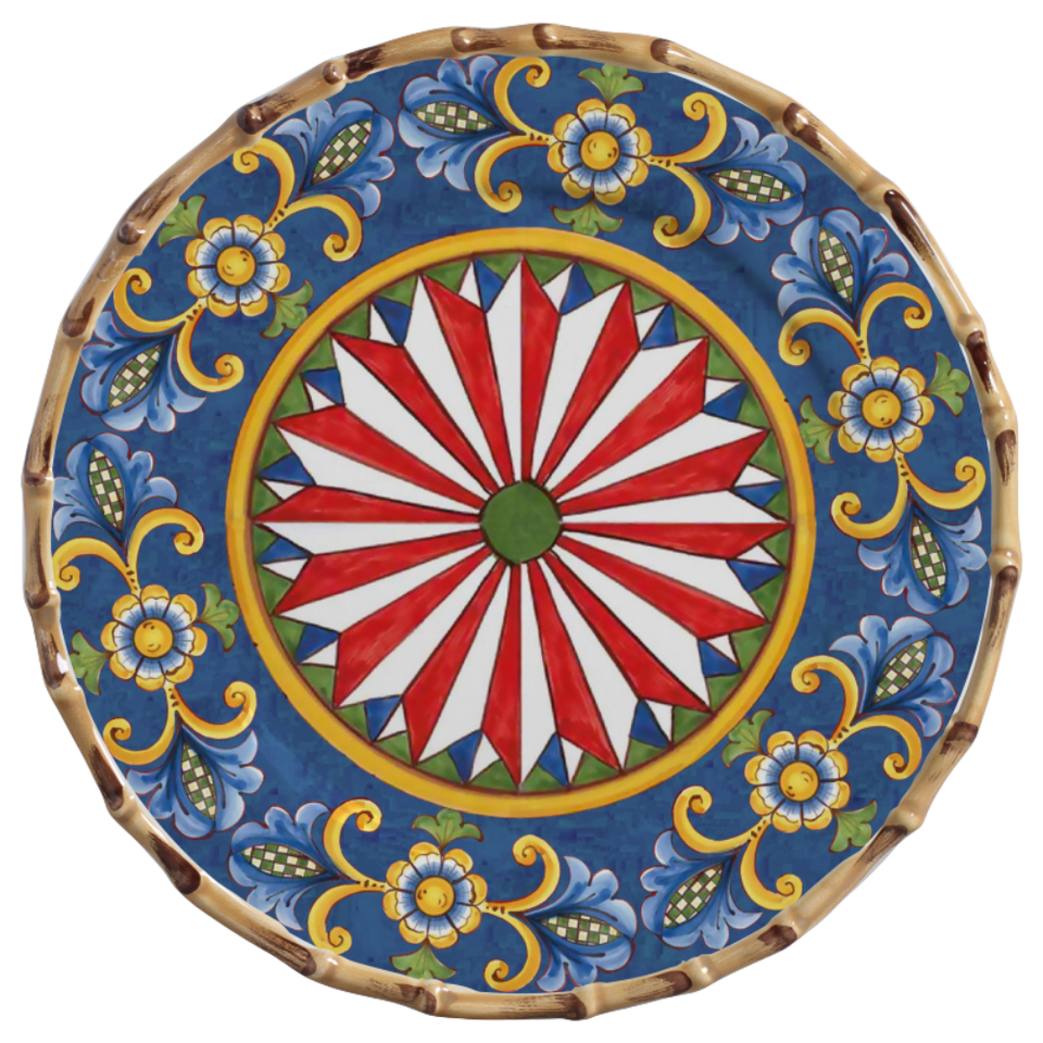 Sousplat Cerâmica Taormina Mandala 33cm Maison Blanche