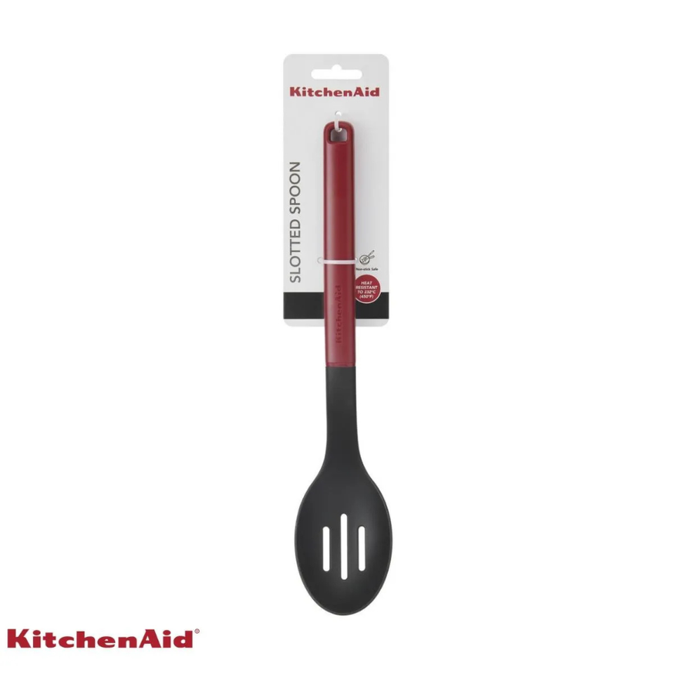 Colher Perfurada Servir Nylon Multiuso Vermelha KitchenAid